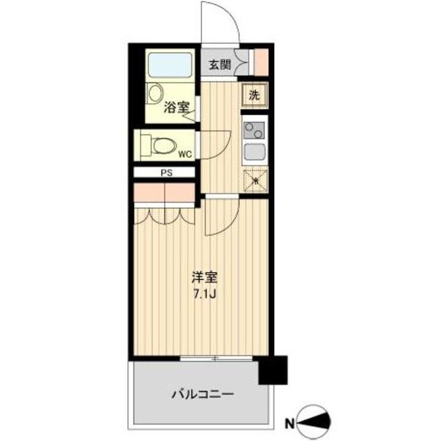 ラクアスレジデンス東新宿902号室の図面