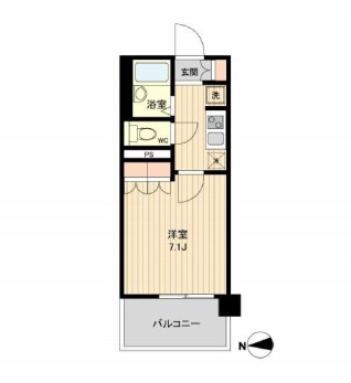 ラクアスレジデンス東新宿906号室の図面