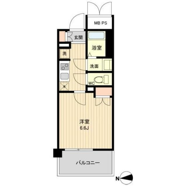 ラクアスレジデンス東新宿911号室の図面