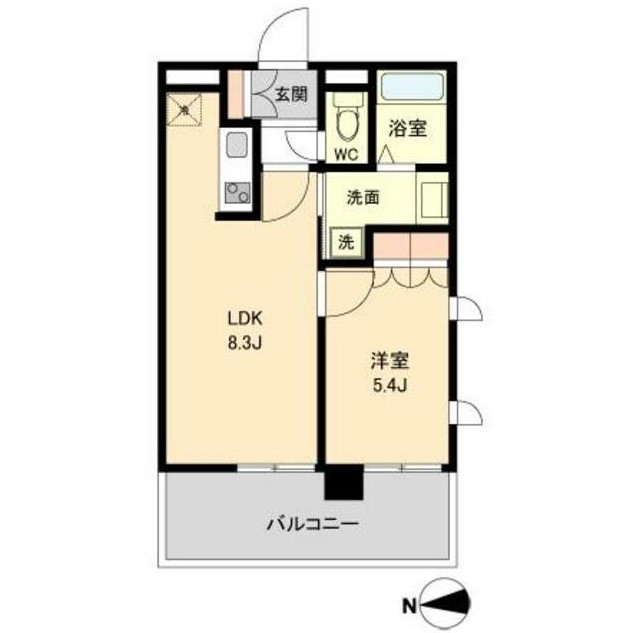 ラクアスレジデンス東新宿915号室の図面