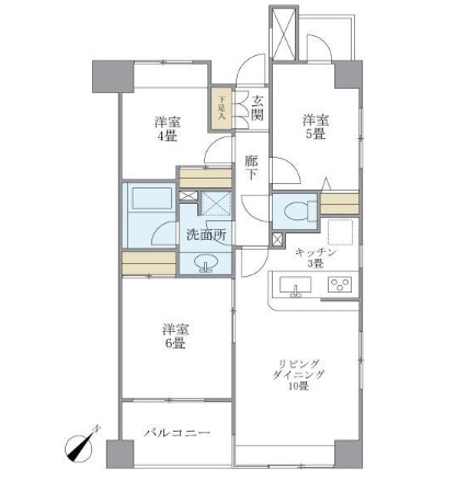 エーデルブルク308号室の図面