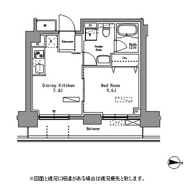 パークアクシス錦糸町704号室の図面