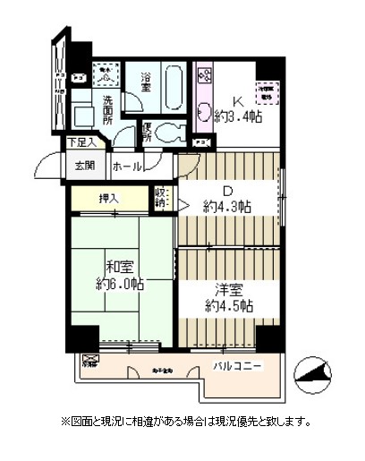 タウン・ハイム本駒込202号室の図面