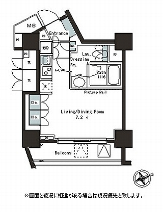 パークアクシス本郷の杜207号室の図面
