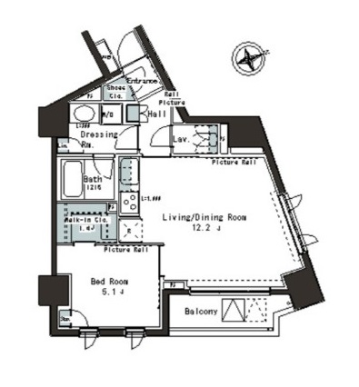 パークアクシス本郷の杜607号室の図面