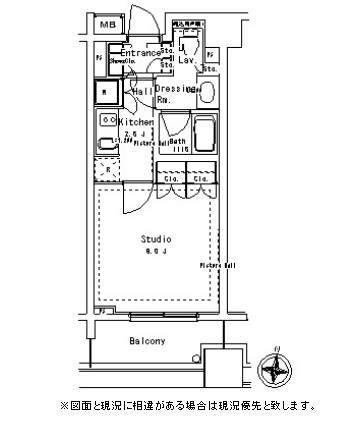 パークアクシス御茶ノ水ステージ1109号室の図面