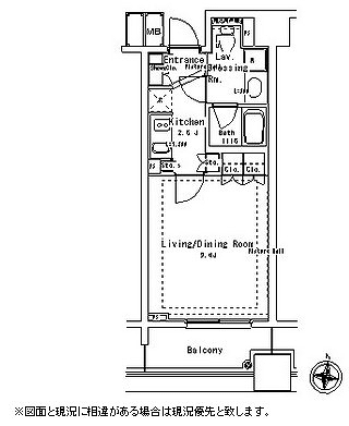 パークアクシス御茶ノ水ステージ1203号室の図面