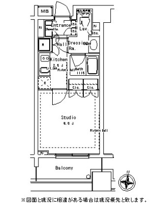 パークアクシス御茶ノ水ステージ1211号室の図面