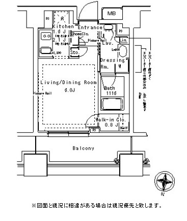 パークアクシス御茶ノ水ステージ1217号室の図面