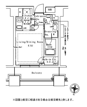 パークアクシス御茶ノ水ステージ1320号室の図面
