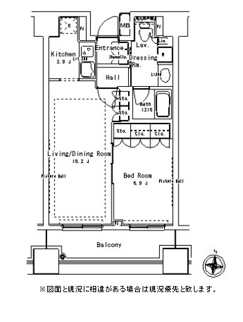 パークアクシス御茶ノ水ステージ1404号室の図面