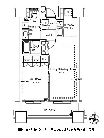 パークアクシス御茶ノ水ステージ1505号室の図面
