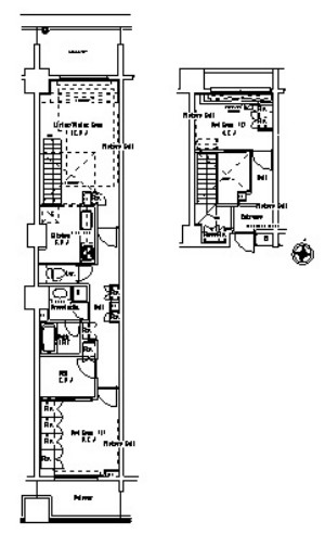 パークアクシス御茶ノ水ステージ220号室の図面