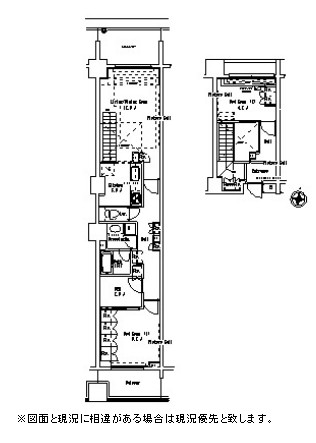 パークアクシス御茶ノ水ステージ223号室の図面