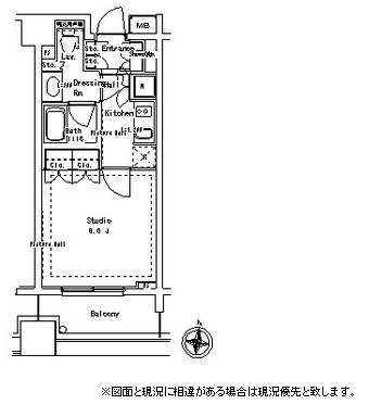 パークアクシス御茶ノ水ステージ310号室の図面