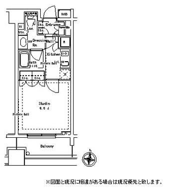 パークアクシス御茶ノ水ステージ510号室の図面