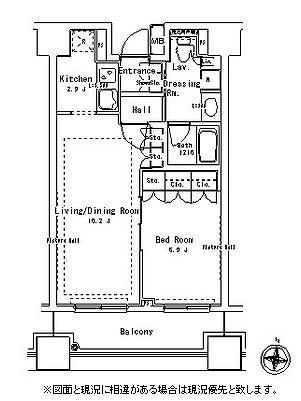 パークアクシス御茶ノ水ステージ604号室の図面