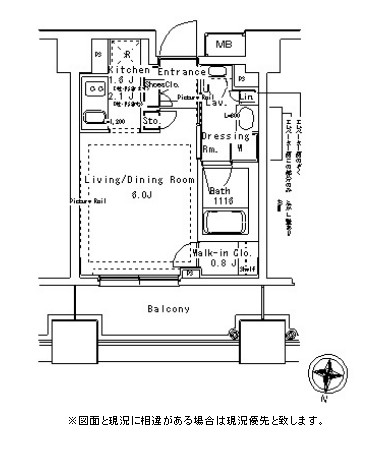 パークアクシス御茶ノ水ステージ720号室の図面