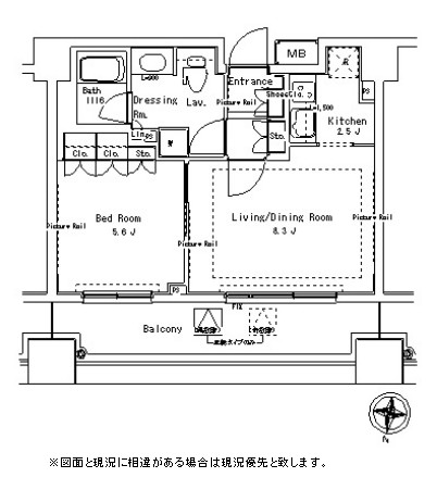 パークアクシス御茶ノ水ステージ918号室の図面