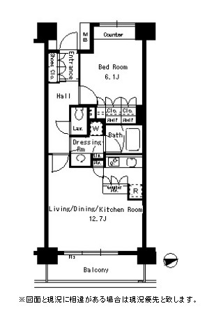 パークアクシス文京ステージ314号室の図面