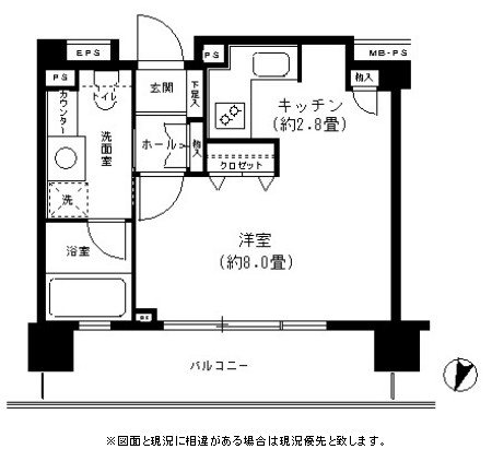 クリオ文京小石川507号室の図面