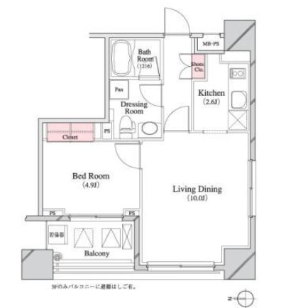 パークキューブ八丁堀1201号室