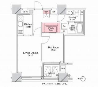 パークキューブ八丁堀702号室