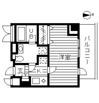 ドゥーエ幡ヶ谷1303号室の図面