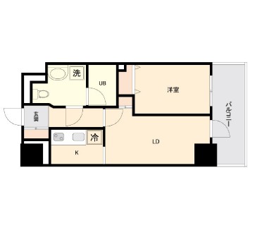 ドゥーエ幡ヶ谷1507号室の図面