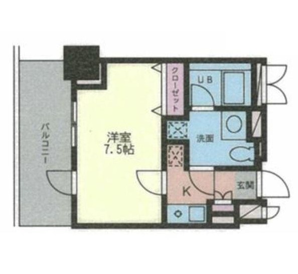 ドゥーエ幡ヶ谷1702号室の図面