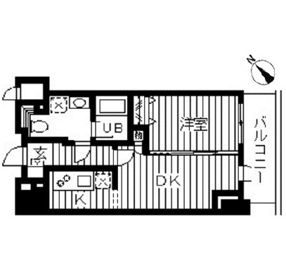 ドゥーエ幡ヶ谷707号室の図面
