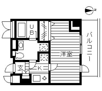ドゥーエ幡ヶ谷803号室の図面