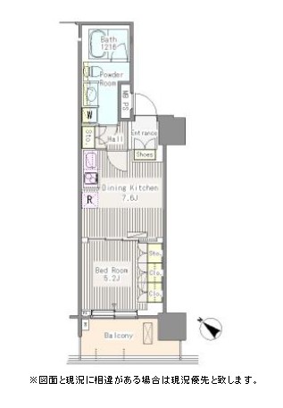 ユニゾンタワー1003号室の図面