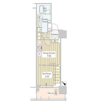 ユニゾンタワー1503号室の図面