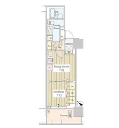 ユニゾンタワー1703号室の図面