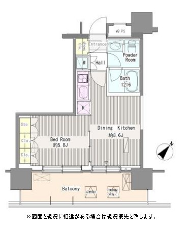 ユニゾンタワー1905号室の図面