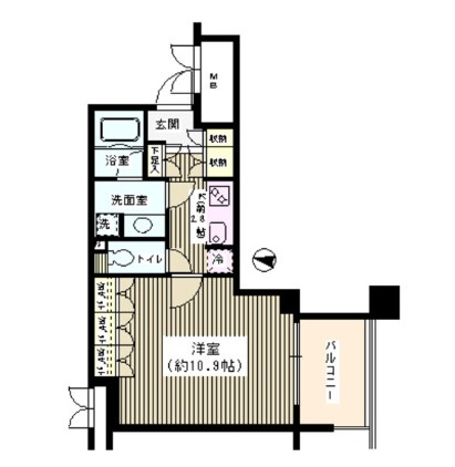 アゼリアテラス新宿710号室の図面