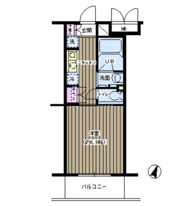 ＴＳハイム新宿208号室の図面