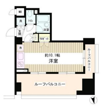 グレース早稲田1002号室の図面