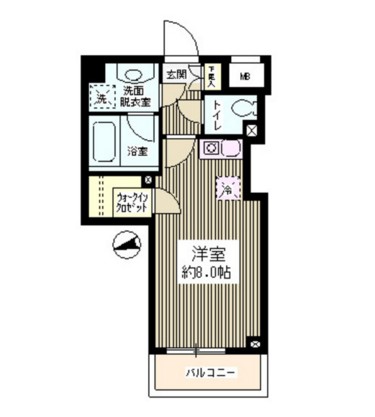 グレース早稲田407号室の図面