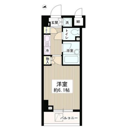 グレース早稲田805号室の図面