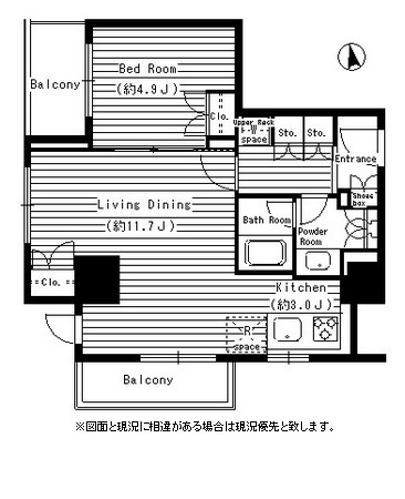 レガーロ西早稲田1306号室の図面