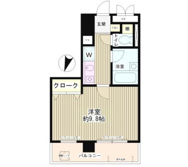 エスタシオン西新宿503号室の図面