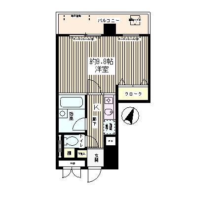 エスタシオン西新宿803号室の図面
