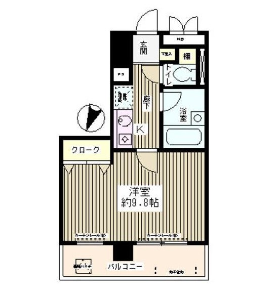 エスタシオン西新宿903号室の図面