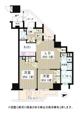 クリオ東新宿壱番館1005号室の図面