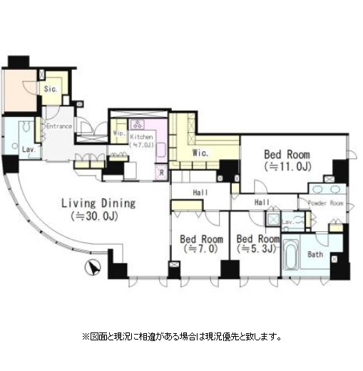 パークマンション白金台Ⅴ801号室の図面