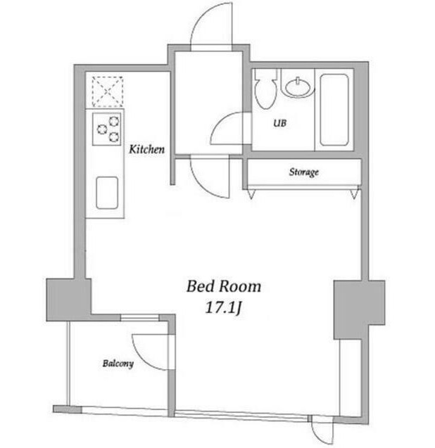 プライムスクェアシティ312号室の図面