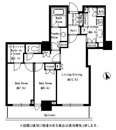 パークタワー芝浦ベイワード　アーバンウイング1504号室の図面