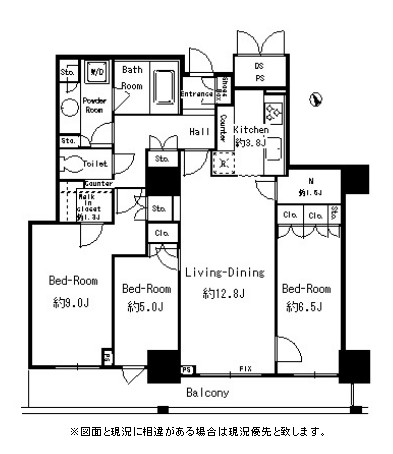 パークタワー芝浦ベイワード　アーバンウイング2302号室の図面